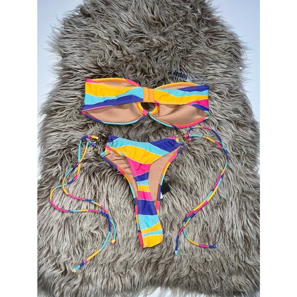 Forplay women’s New multi colored bikini - Picture 9 of 10